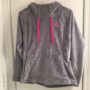 North Face fuzzy pullover